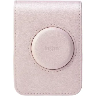 Fujifilm Instax Mini Evo case in gentle rose poly-synthetic leather with embossed Instax logo