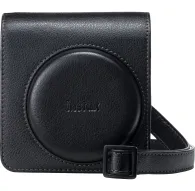 Fujifilm Instax Mini 99 black protective case with debossed logo, stylish leather texture, and secure buckle closureFujifilm Instax Mini 99 black protective case with debossed logo, stylish leather texture, and secure buckle closure