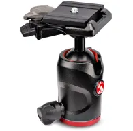 Manfrotto Mini MH494-BH compact ball head with quick release plate, 8 kg load capacity, black and red design, tension control knob, and leveling bubblesManfrotto Mini MH494-BH compact ball head with quick release plate, 8 kg load capacity, black and red design, tension control knob, and leveling bubbles