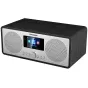 Panasonic RF-D40EG-K interneta radio ar Bluetooth 5.3, DAB/FM, 6W stereo skaņu, koka apdari un krāsainu ekrānu ērtai straumēšanai un staciju izvēlei