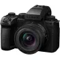 Panasonic Lumix DC-S5 IIX mirrorless camera with 18-40mm lens, black body, front view highlighting lens and controls