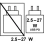 Panasonic USB Power Delivery cable connector for high-wattage charging, 2.5-27W compatible with LUMIX S5 IIX camera accessories