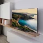 Panasonic 65-inch LED TV TN-65W70AEZ with Google TV in sleek frameless design showcasing stunning 4K coastal scenery on screen