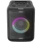 Panasonic SC-BMAX5E-K 75W portable party speaker featuring vibrant LED lighting and Bluetooth connectivity