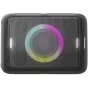 Panasonic SC-BMAX5E-K 75W portable party speaker featuring a vibrant LED light display and a front grille view.