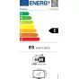 Panasonic 65-inch 4K LED TV TX-65LX650E energy efficiency label with E rating and HDR consumption details