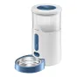 Panasonic Smart Pet Feeder ar 2.8L tilpumu, atvērtā vāka skats uz iekšējo barības izdalītāja konstrukciju, iekļauta no nerūsējošā tērauda bļoda