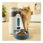 Panasonic Smart Pet Feeder ar 2.8L tilpumu, zilu bļodu un slēgtu barības konteineru, vadāms caur lietotni, ideāli piemērots kaķiem un mazajiem suņiem