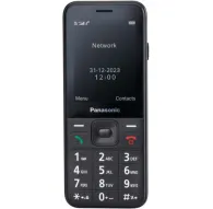 Panasonic KX-TF200 black cordless phone with 2.4-inch color display, front view showing keypad and call buttonsPanasonic KX-TF200 black cordless phone with 2.4-inch color display, front view showing keypad and call buttons