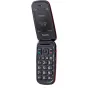 Панasonic KX-TU550EXR красный складной телефон с 4G VoLTE, открытый вид с 2,8-дюймовым цветным экраном и тактильной клавиатурой для удобной навигации