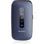 Panasonic KX-TU550EXC 4G VoLTE mobile phone featuring a 2.8-inch display and an emergency call button on the front panel