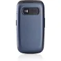Panasonic KX-TU550EXC 4G VoLTE phone rear view featuring an emergency call button and a durable design