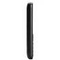 Panasonic KX-TU250EXB wireless lavalier microphone, black side view with USB-C charging port and compact clip design