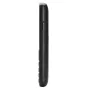 Panasonic KX-TU250EXB wireless lavalier microphone, black side view showcasing control buttons and compact design