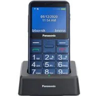 Panasonic KX-TU155EXCN blue cordless phone with 2.4-inch TFT display, illuminated keypad, SOS button, and charging dockPanasonic KX-TU155EXCN blue cordless phone with 2.4-inch TFT display, illuminated keypad, SOS button, and charging dock