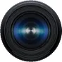 Tamron 35-100mm f/2.8 Di III VXD Nikon Z objektīvs priekšējā skatījumā ar plašu apertūru un deviņlobainu diafragmu