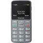Беспроводной телефон Panasonic KX-TU160 серого цвета с подсветкой клавиш, кнопкой SOS и активным дисплеем 2,4 дюйма