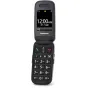 Panasonic KX-TU446EXG серый раскладной телефон с большими удобными кнопками и ударопрочной конструкцией, экран показывает время и дату