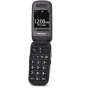 Panasonic KX-TU446EXR šokamizturīgs flip telefons ar 2,4 collu ekrānu, lielu viegli lasāmu tastatūru un izturīgu dizainu ilgstošai gaidīšanas laikam