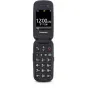 Panasonic KX-TU446EXR shockproof flip phone with 2.4-inch display, large keypad, and red call button accent