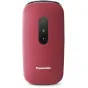 Panasonic KX-TU446EXR sarkanas bezvadu telefons ar 2,4 collu ekrānu un šoka izturību, izturīgs dizains kabatām vai somām