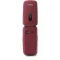 Panasonic KX-TU446EXR shockproof two-way radio in red, rear and top view with antenna compartment and speaker grille