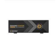 AVMatrix Ultra-Speed Docking Station priekšējais skats, Thunderbolt PCIe paplašināšanas šasija video ierakstīšanai un atskaņošanai.AVMatrix Ultra-Speed Docking Station priekšējais skats, Thunderbolt PCIe paplašināšanas šasija video ierakstīšanai un atskaņošanai.