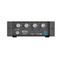 AVMatrix Docking Station rear view with 4 BNC video inputs, dual 40Gbps Thunderbolt ports, DisplayPort output, and USB 3.0 for professional video capture and PCIe expansion