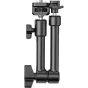 Ulanzi HD02 Magic Arm Kit with crab clamp and dual 360-degree ball heads, top view showing adjustable aluminum arm for mounting cameras and lights