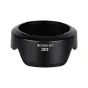 JJC LH-EW53B reversible flower-shaped lens hood for Canon RF-S 10-18mm lens with bayonet mount and matte interior finish