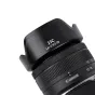 JJC EW-53B lens hood for Canon RF-S 10-18mm lens featuring a bayonet mount, matte interior finish, and measurement markings.