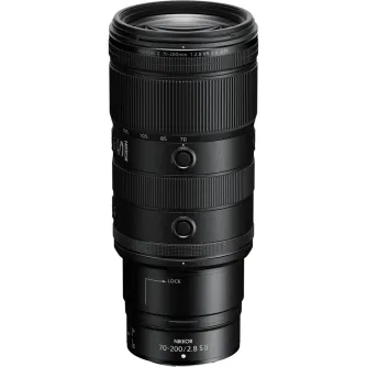 Nikon NIKKOR Z 70-200mm f/2.8 VR S II teleobjektīvs ar klikšķināmu kontroles gredzenu un trijkāja stiprinājumu