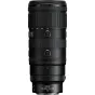 Nikon NIKKOR Z 70-200mm f/2.8 VR S II teleobjektīvs ar VR stabilizāciju, priekšējais skats ar kontroles gredzenu, fokusēšanas regulēšanas gredzeniem un statīva kāju
