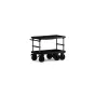 Тележка Tilta Boulder Camera Cart XL черного цвета с усиленным стальным каркасом, грузоподъемностью 500 кг, двумя полками и большими 10-дюймовыми колесами для профессиональных киностудий