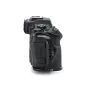 Tilta Half Camera Cage for Canon R6 Mark III - black side view with Arca-Swiss plate and threaded accessory mounts