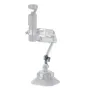 Tilta HDA-T15-MB-TG titanium gray rosette bracket for Hydra Alien Mini with ARRI rosette connection, mounted on suction cup base for 90-degree arm rotation