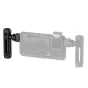 Tilta TK-AH-B Khronos Adjustable Handle in black, attached to cage with 2.1-inch height adjustment and 180° rotation for versatile handheld smartphone filming setup