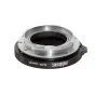 Metabones ALPA to Leica M adapter in black matte finish featuring 6-bit coding for seamless lens compatibility and rangefinder coupling