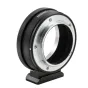 Metabones Canon FD/FL uz Sony E-mount adapteris ar Arca-tipa stativpēdas atbalstu, melnu gumijas apmatojumu un precīzu misiņa-alumīnija konstrukciju retro objektīvu savienošanai