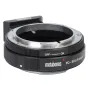 Адаптер Metabones для Canon FD на Canon RF с отъемной Arca-стойкой, черно-серебристый металлический корпус, виден переключатель ВКЛ/ВЫКЛ