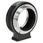 Metabones Canon FD to Leica L-mount T adapter with detachable Arca tripod foot, metal construction, chromium finish, and anti-flare flocked interior