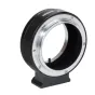 Metabones Canon FD to Nikon Z adapter with detachable Arca-type tripod foot, satin aluminum finish, and flocked interior to reduce flare