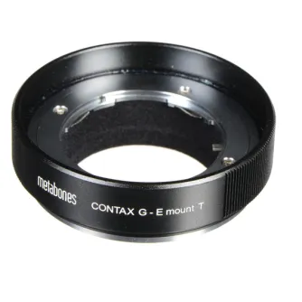 Metabones Contax G uz Sony E-mount T adapteris ar manuālu fokusa gredzenu un flocētu iekšpusi, lai samazinātu spīdumu, melnā satīna apdare
