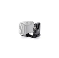 Tilta Mini PD V Mount Battery Plate with adjustable ARCA receiver kit in black, featuring multiple power output connectors for extended camera operationTilta Mini PD V Mount Battery Plate with adjustable ARCA receiver kit in black, featuring multiple power output connectors for extended camera operation