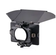 Tilta Mirage Pro Matte Box Basic Kit with open top flag, featuring a 15mm rod mount and clamp for 114mm lensesTilta Mirage Pro Matte Box Basic Kit with open top flag, featuring a 15mm rod mount and clamp for 114mm lenses