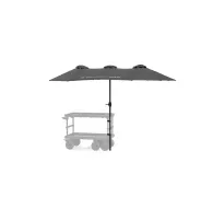 Tilta Extended Umbrella Kit for Boulder Camera Cart - black overhead shade with tool-free clamp mount for outdoor filming protectionTilta Extended Umbrella Kit for Boulder Camera Cart - black overhead shade with tool-free clamp mount for outdoor filming protection