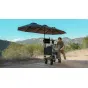 Tilta Extended Umbrella Kit for Boulder Camera Cart – black shade canopy with tool-free clamp mount for outdoor filming, providing sun protection and optional blackout video village setup