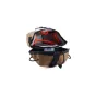 Tilta Fe Crossbody Bag in brown, eco-friendly camera bag made from waterproof ECOPAK fabric, open view showcasing padded interior and durable S-shaped carabiner hook for secure attachment.