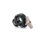 Tilta Handlebar Mount for Rotatable Phone Mounting Bracket V2 in black, featuring a 15mm rod clamp, dual locating pins, and a 1/4-20 screw connection.