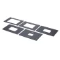 Tilta Hard Matte Kit for Mirage Pro Matte Box with 5 black aluminum alloy aperture inserts for lens focal lengths 16mm-180mm, designed for quick installation.